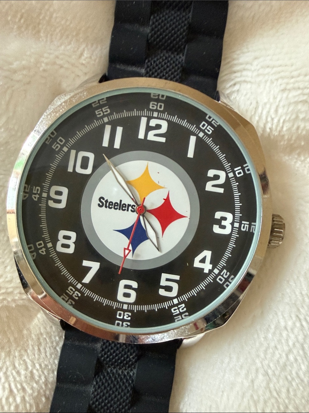 Pittsburgh Steelers Large Face Wristwatch